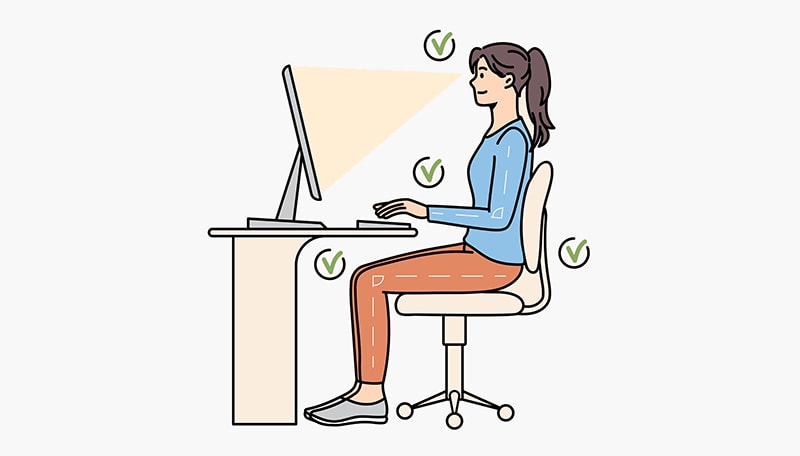 cómo sentarse en una silla para estudiar