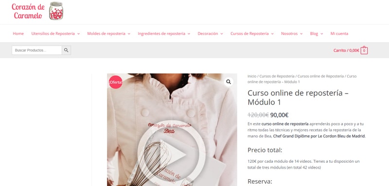 corazón de caramelo