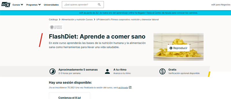 curso online para comer sano